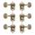 Waverly Guitar Tuners with Vintage Oval Knobs for Solid Pegheads, Relic nickel, 3L/3R