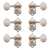 Waverly Guitar Tuners with Vintage Oval Knobs for Slotted Pegheads, Nickel, 3L/3R