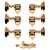 Grover Super Rotomatics (109 Series) 3+3 Tuners, Gold