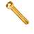 Polepiece Screw, Gold, 5-40 thread for USA made pickups