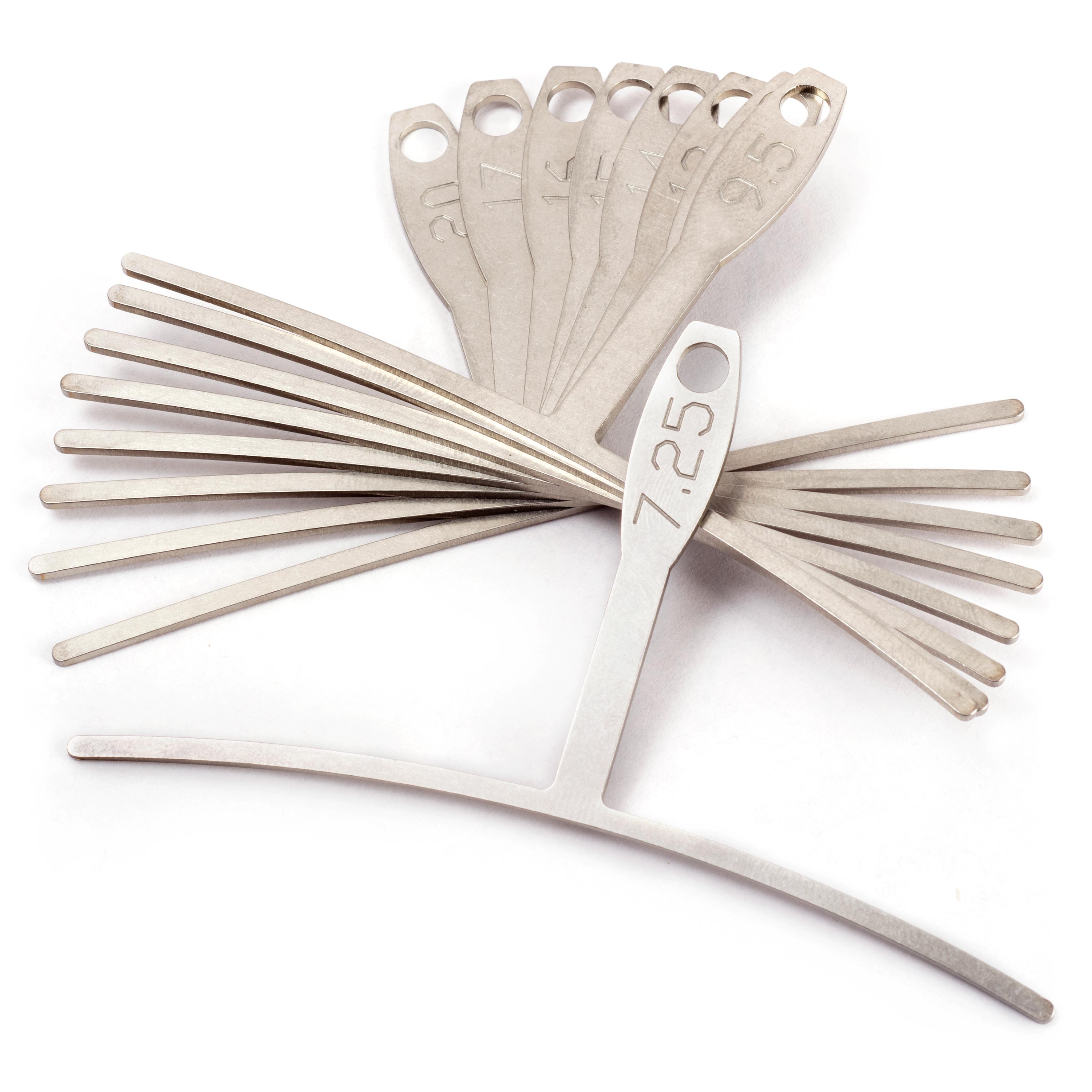 Understring Radius Gauges, Extra-wide, set of 9 Understring Radius Gauges, Extra-wide, set of 9