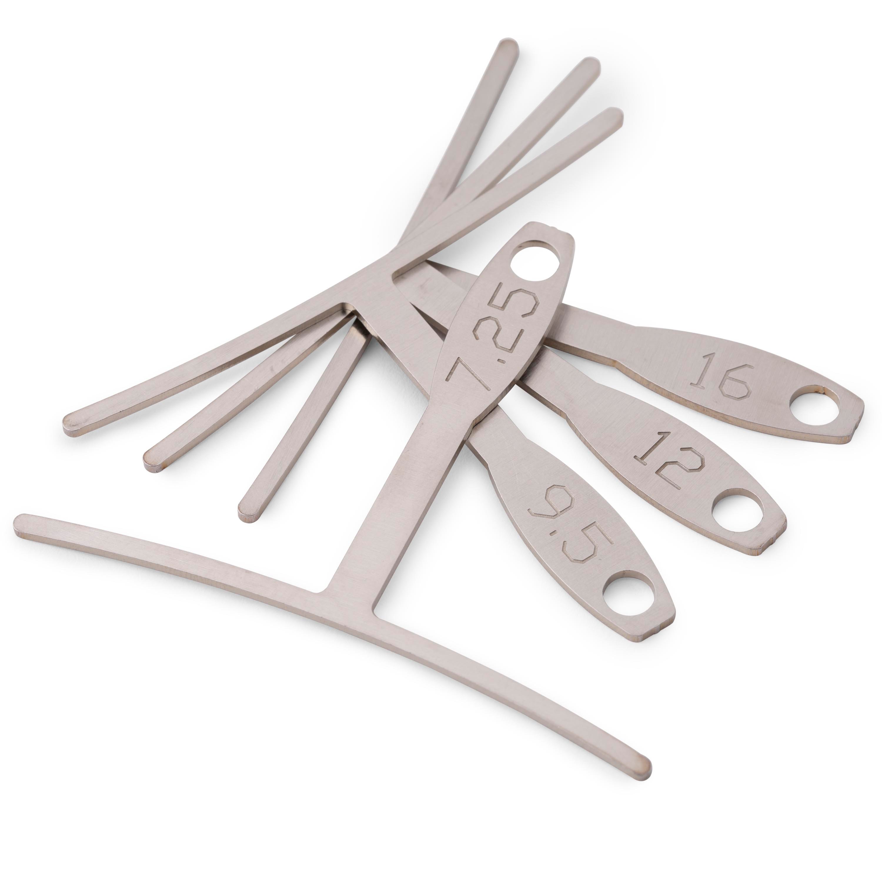 Understring Radius Gauges, Standard width, set of 4 Understring Radius Gauges, Standard width, set of 4