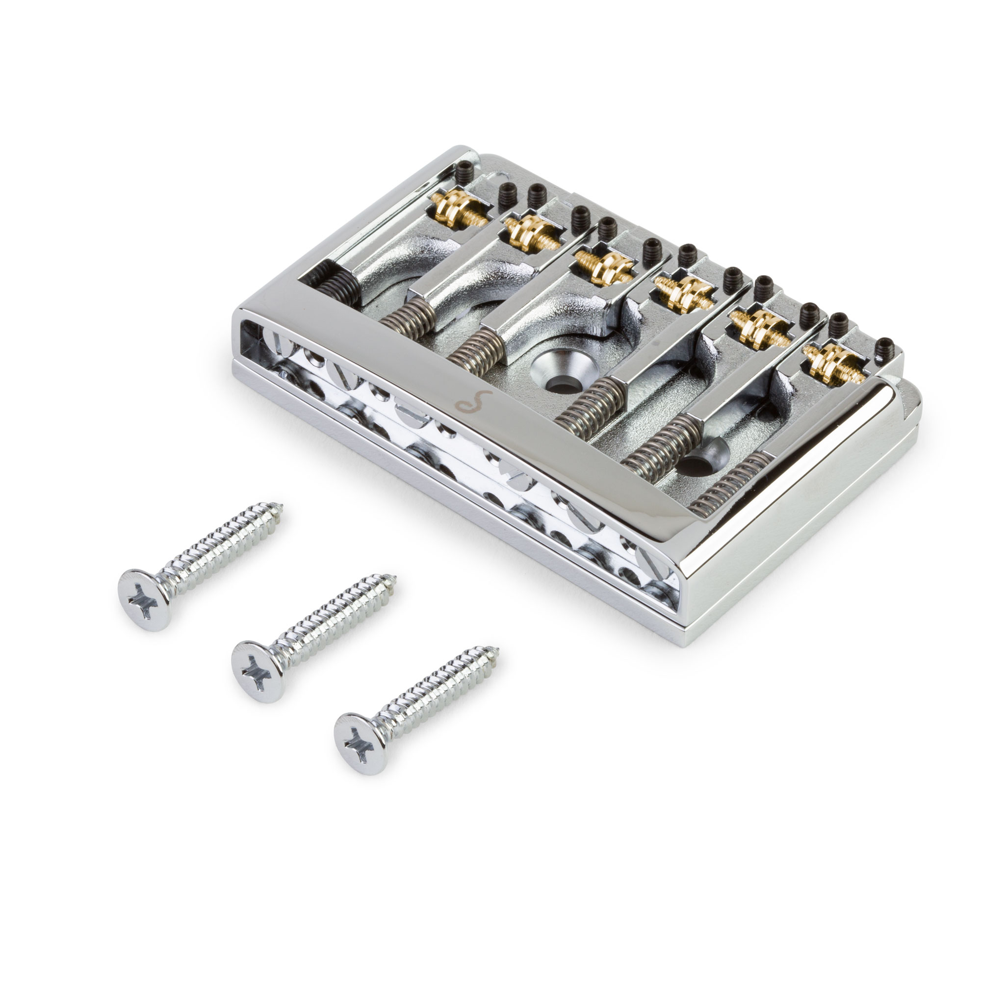 Schaller Non-Tremolo Roller Bridge, Chrome