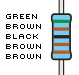 Resistors, 5.1K-ohm, 1% tolerance Resistors, 5.1K-ohm, 1% tolerance