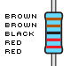 Resistors, 2.2K-ohm, 1% tolerance Resistors, 2.2K-ohm, 1% tolerance