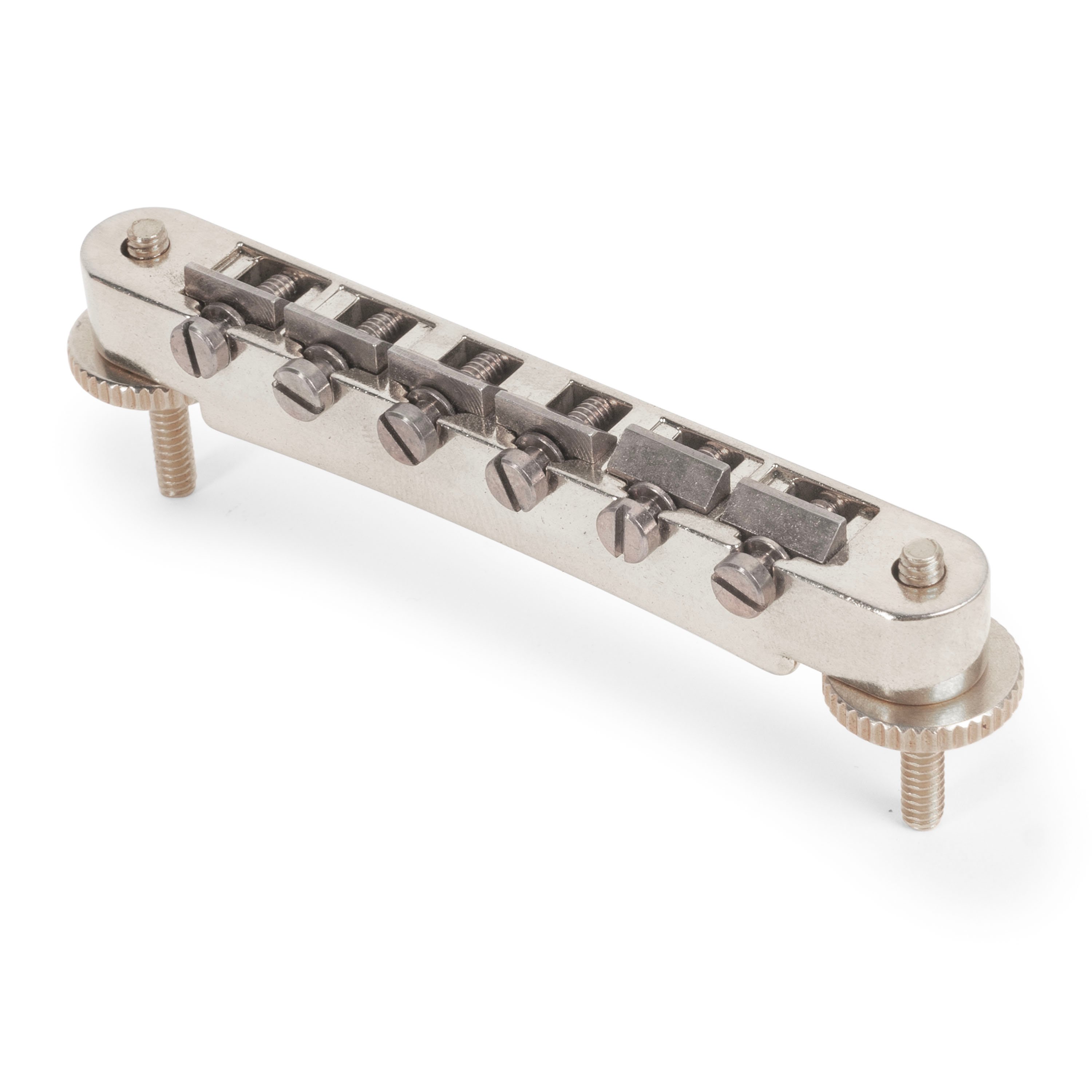 GuitarSlinger Cryocated Aged Non-Wire ABR-1 Tune-o-matic Bridge, Aged Nickel GuitarSlinger Cryocated Aged Non-Wire ABR-1 Tune-o-matic Bridge, Aged Nickel