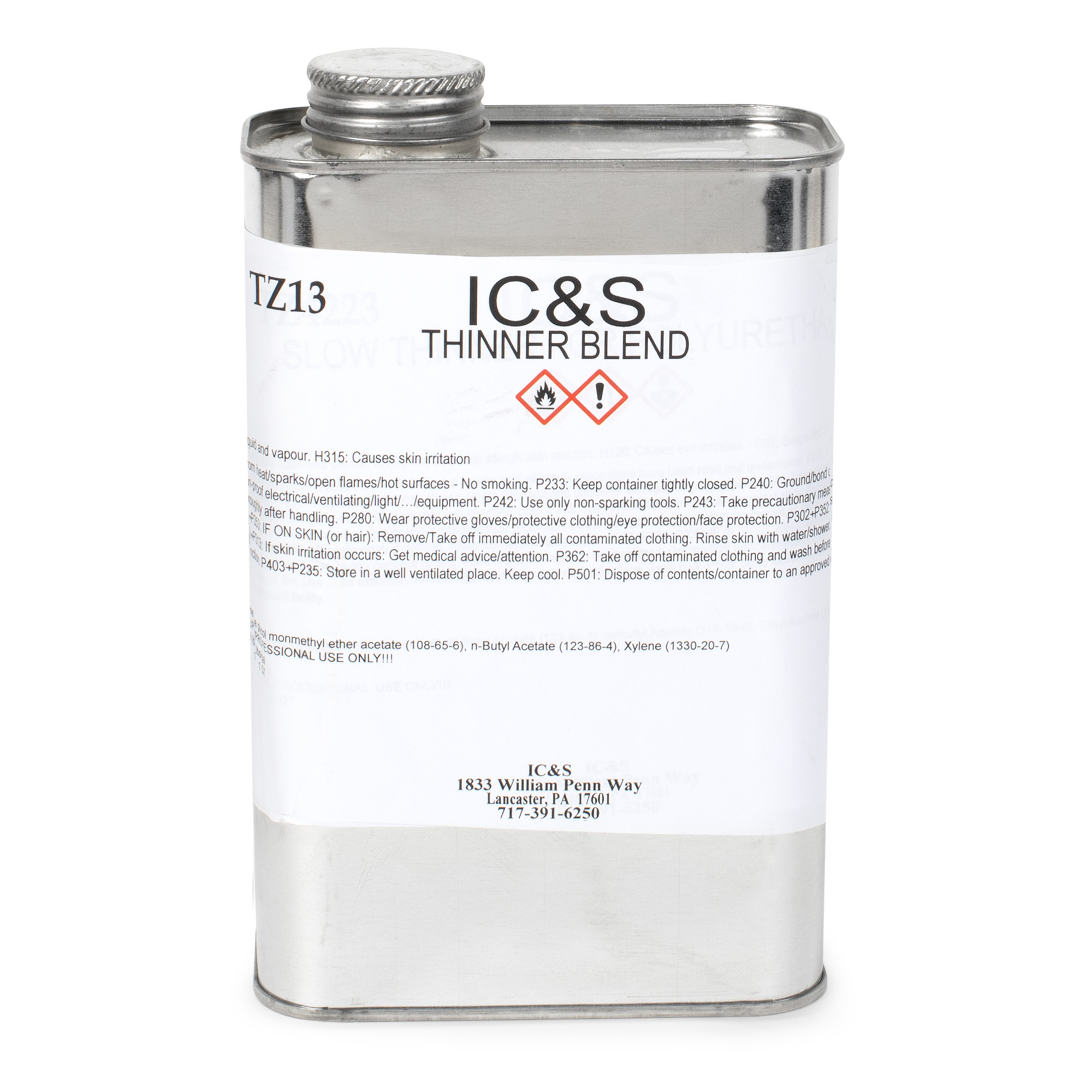 Ilva Polyurethane Finishes and Solvents, IC&S Thinner Blend Ilva Polyurethane Finishes and Solvents, IC&S Thinner Blend