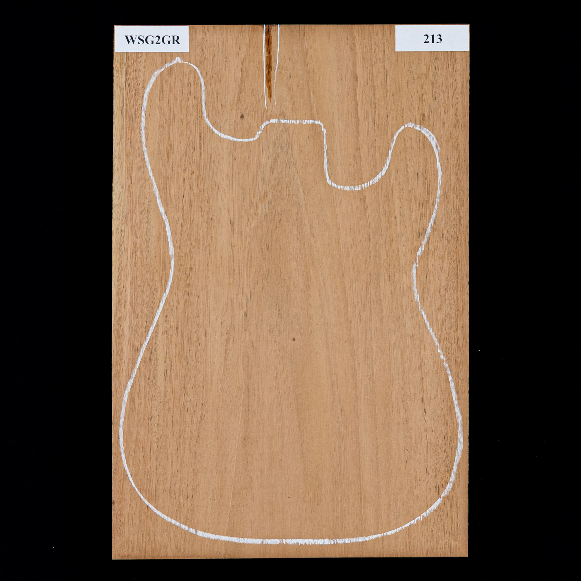 Honduran Mahogany Body Blank, 1-Piece (9.2 lb) - 213 - StewMac